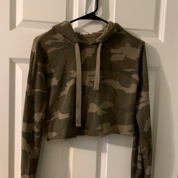 Garage Tops - Camp cropped hoodie